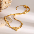 Wearsmartii Love Necklace With Diamond Studded Chain