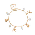 Wearsmartii Adjustable Alloy Starfish Pendant Anklet