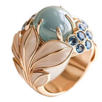 Wearsmartii Luxury-Yet-Affordable Flower-Wrapped Iris Fashion Ring