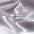 Wearsmartii Niche Opening Adjustable Non-Fading Cross Ring