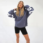Fashionable Printed Thickened Versatile Long-Sleeve Loose-Fit Hoodie