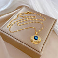 Wearsmartii Eyelash Eye Light Luxury Wedding Necklace