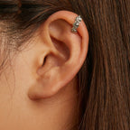 Vintage Rose Design / Floral Ear Cuffs / Non-Pierced Earring Alternative / Retro Style