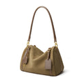 Deerskin Suede Crossbody Shoulder Bag