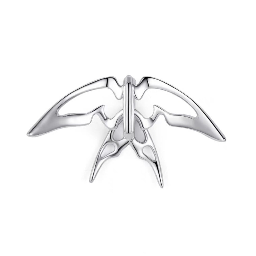 Dovetail Bow Motif / Cool Chic Aesthetic / Non-Pierced Ear Wraps / Coquette Style