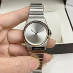 Versatile Sleek Stainless-steel Quartz Watch For Young Professionals