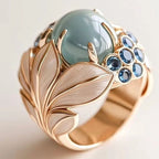 Wearsmartii Luxury-Yet-Affordable Flower-Wrapped Iris Fashion Ring