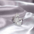 Wearsmartii Niche Opening Adjustable Non-Fading Cross Ring