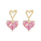 Wearsmartii Love 925 Silver Needle Necklace And Earrings Suite