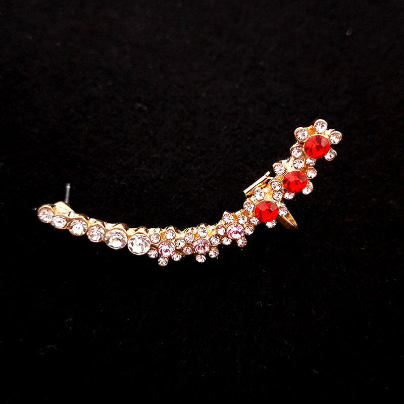 Wearsmartii Sweet Snowflake Ear Cuffs - Fashion Stud Earrings and Non-Pierced Cuffs