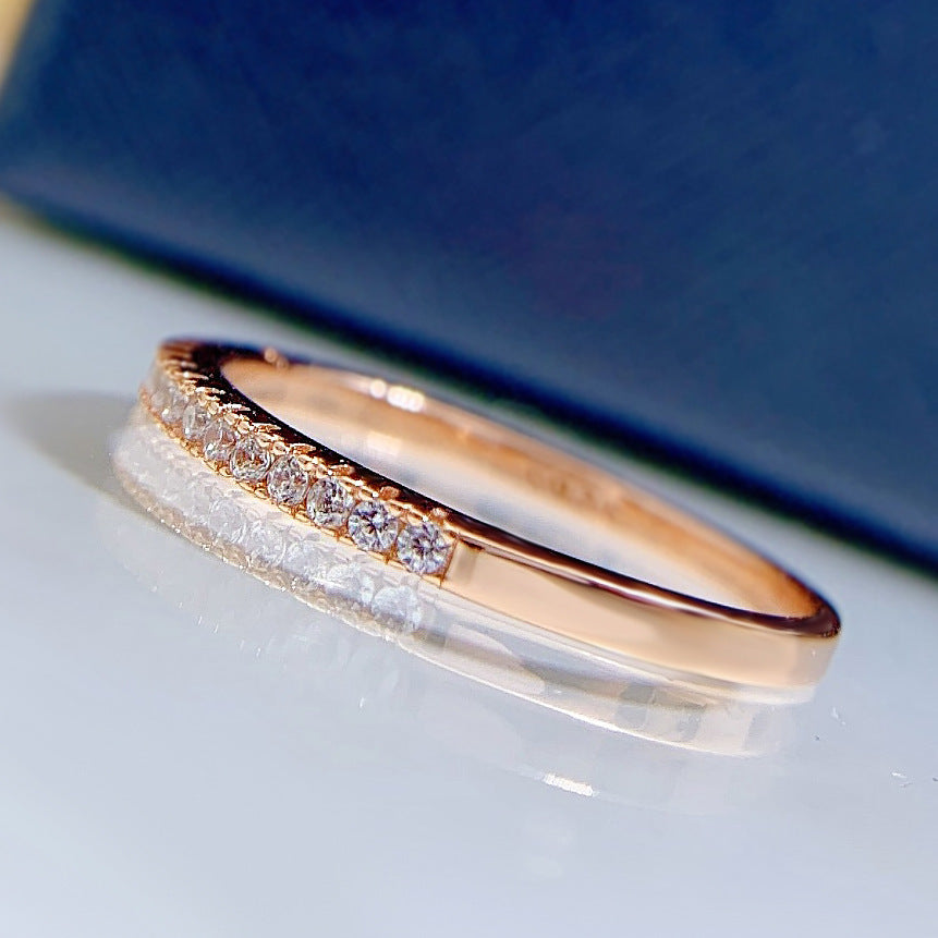 Minimalist Slim Plain Band Ring With A Niche Design