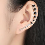 Wearsmartii Sweet Snowflake Ear Cuffs - Fashion Stud Earrings and Non-Pierced Cuffs