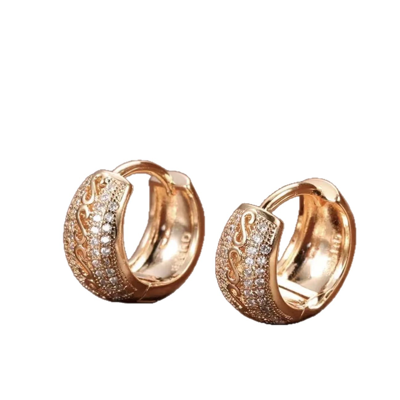 High-Quality Zircon / Sparkling Ear Clips / Luxury Non-Pierced Jewelry