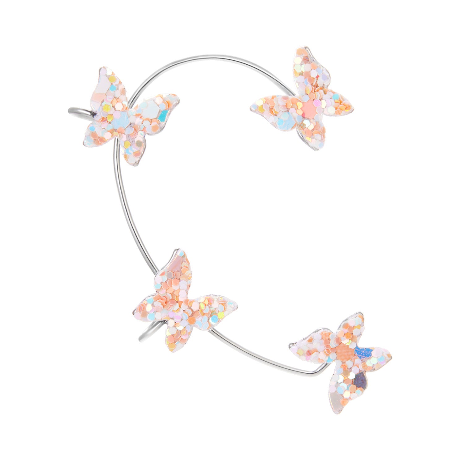 3D Butterfly Motif / Copper Material / Non-Pierced Ear Cuffs / European & American Style