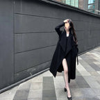 Petite  Hepburn-style Chic Thick Wool Coat