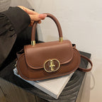 Premium Retro Matte Tote Bag Autumn Crossbody Mini Round Bag