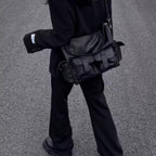 Large Capacity Simple Neutral Dark One-shoulder Oblique Bag