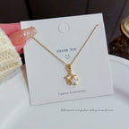 Wearsmartii Star Zircon Titanium Steel Necklace