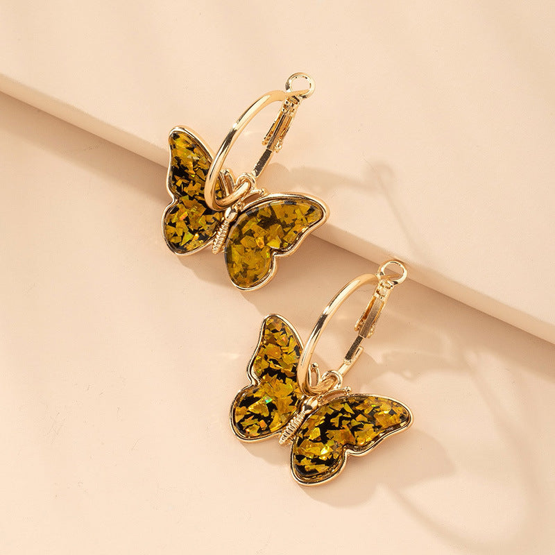 Fashion Simple Women Butterfly Studs