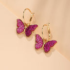 Fashion Simple Women Butterfly Studs