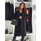 Womens AutumnWinter Wool Coat