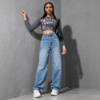 Women's High Waist Loose Jeans