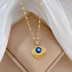 Wearsmartii Eyelash Eye Light Luxury Wedding Necklace