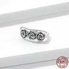 Vintage Rose Design / Floral Ear Cuffs / Non-Pierced Earring Alternative / Retro Style