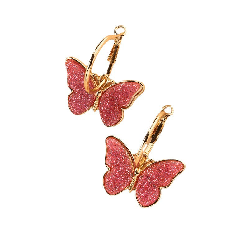 Fashion Simple Women Butterfly Studs