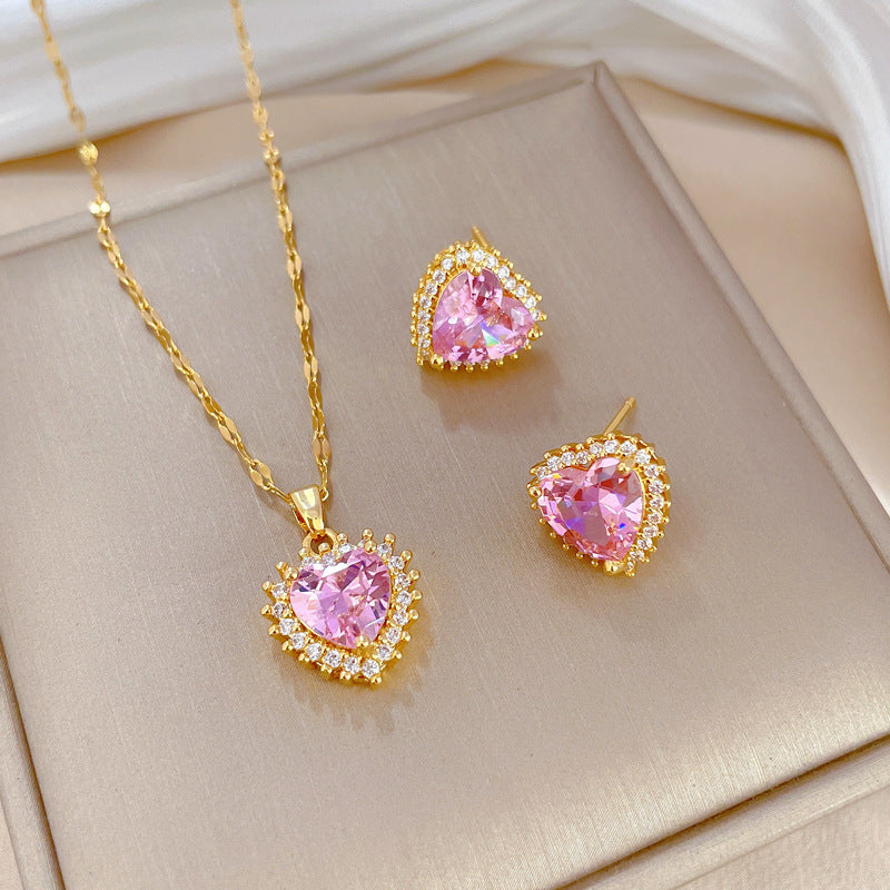 Wearsmartii Graceful Personality Necklace And Earrings Suite