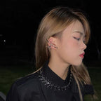 Dovetail Bow Motif / Cool Chic Aesthetic / Non-Pierced Ear Wraps / Coquette Style