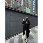 Petite  Hepburn-style Chic Thick Wool Coat