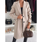 Womens AutumnWinter Wool Coat