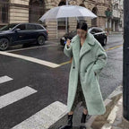 Womens Long Cashmere-Like Coat