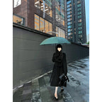 Petite  Hepburn-style Chic Thick Wool Coat