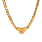 Wearsmartii Love Necklace With Diamond Studded Chain