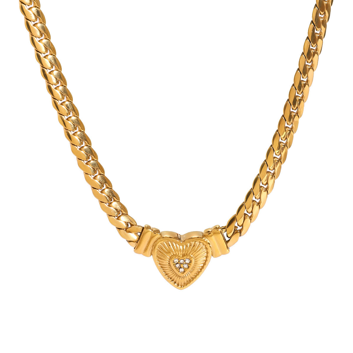 Wearsmartii Love Necklace With Diamond Studded Chain