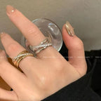 Wearsmartii Triple Ring Cross Open Ring