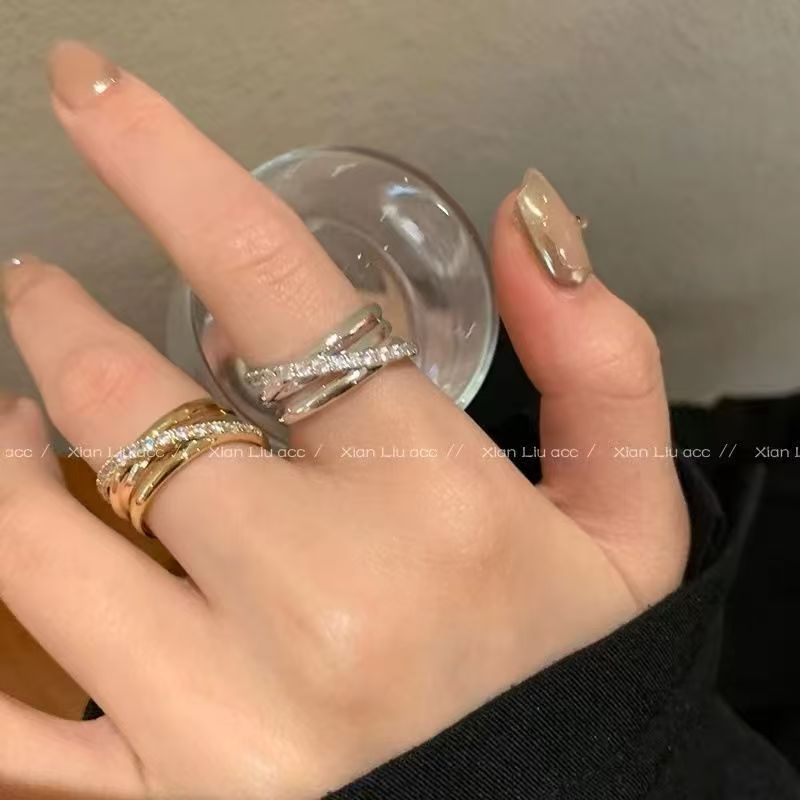 Wearsmartii Triple Ring Cross Open Ring