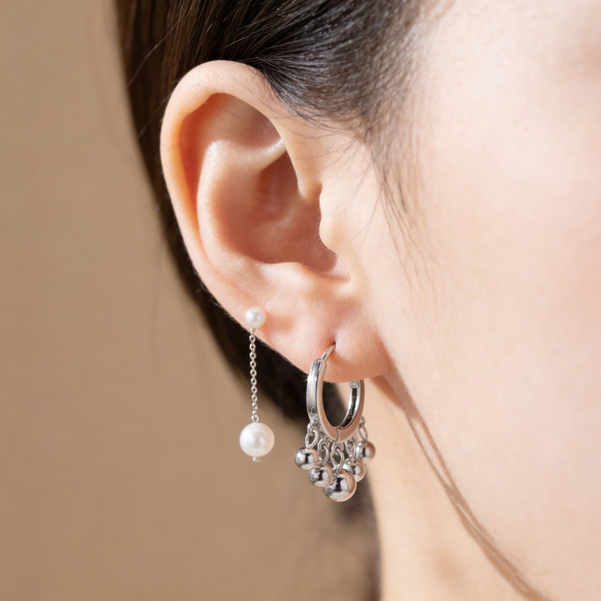 Wearsmartii S925 Sterling Silver Tassel Pendant Earrings - Elegant Linear Drop Jewellery