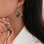 Wearsmartii Colorful Hummingbird Earrings - Vibrant Nature-Inspired Statement Jewellery for Women