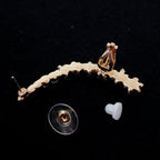 Wearsmartii Sweet Snowflake Ear Cuffs - Fashion Stud Earrings and Non-Pierced Cuffs