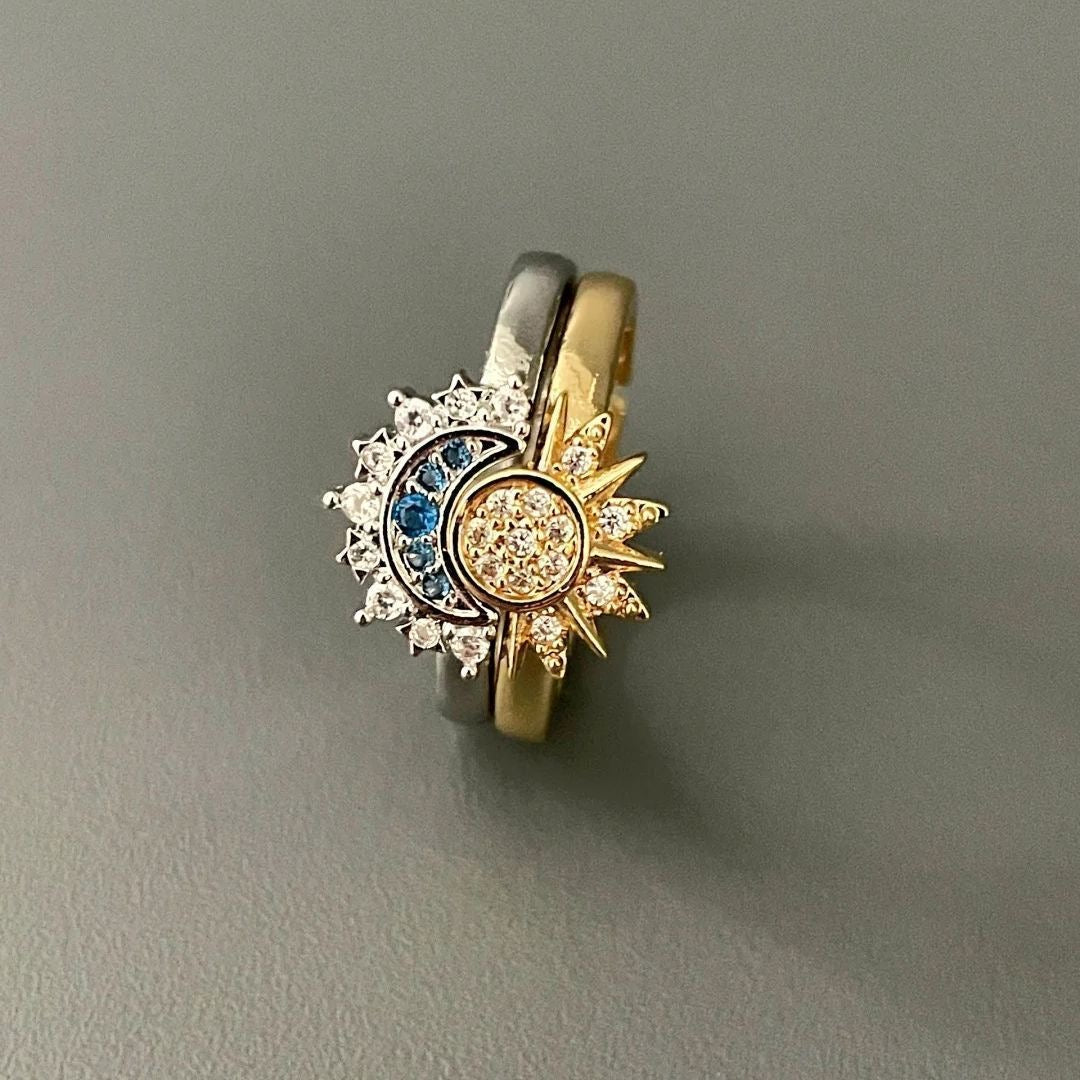 Sun & Moon Couple Ring