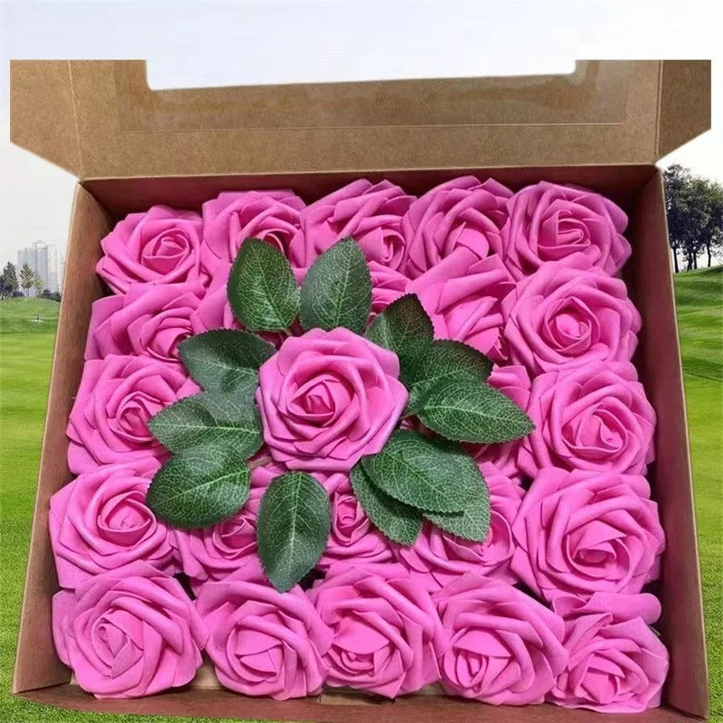 valentine Artificial Foam Rose Flowers