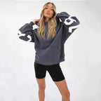 Fashionable Printed Thickened Versatile Long-Sleeve Loose-Fit Hoodie