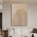 Pure Hand-painted Texture Oil Painting Rimless Abstract Floor Painting