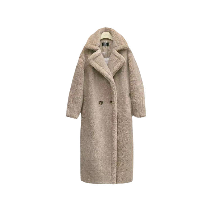 Womens Long Cashmere-Like Coat