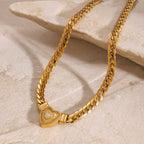 Wearsmartii Love Necklace With Diamond Studded Chain