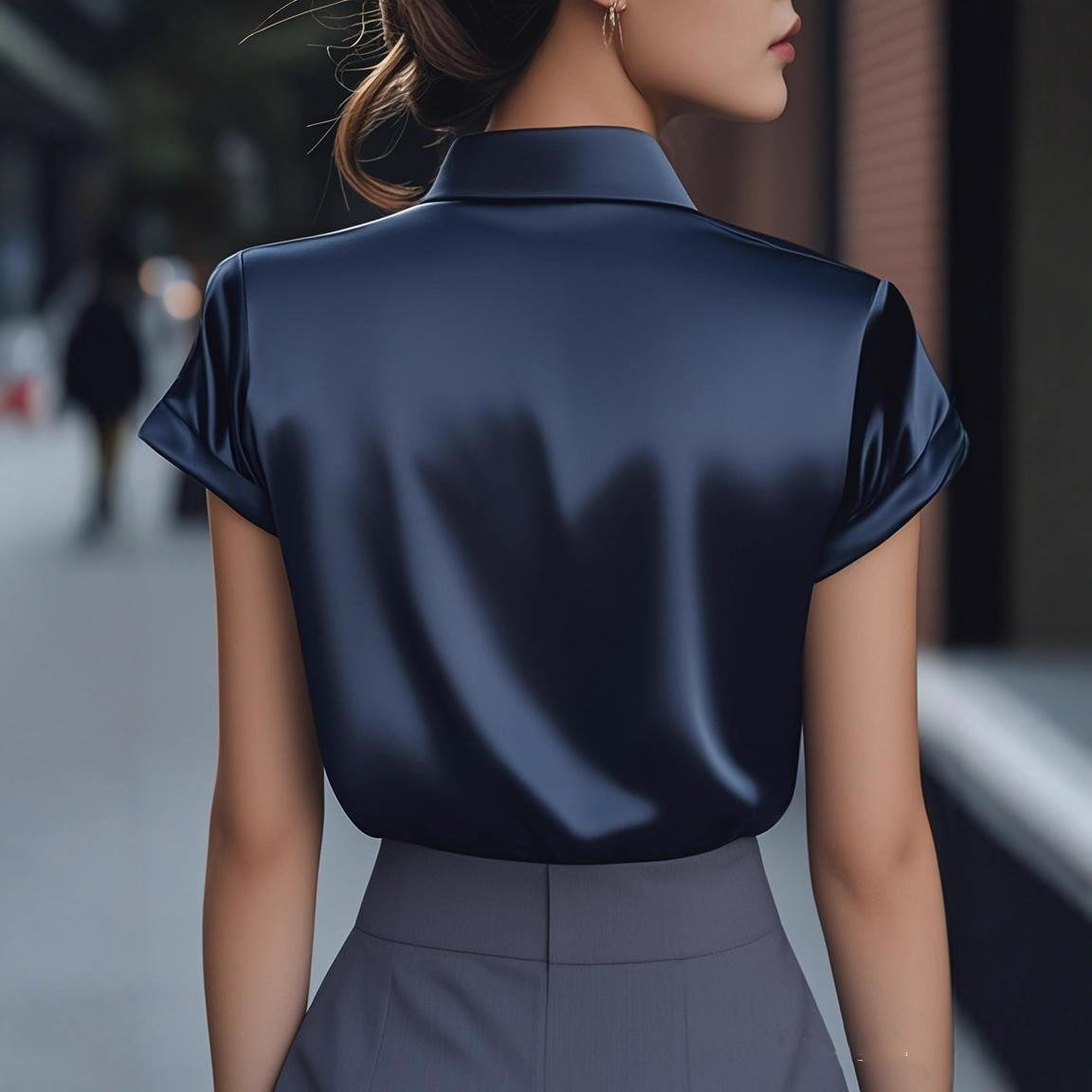 Womens Stylish French-style Shirt That Flatters Your Figure And Exudes Youthful Energy