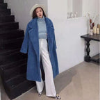 Womens Long Cashmere-Like Coat